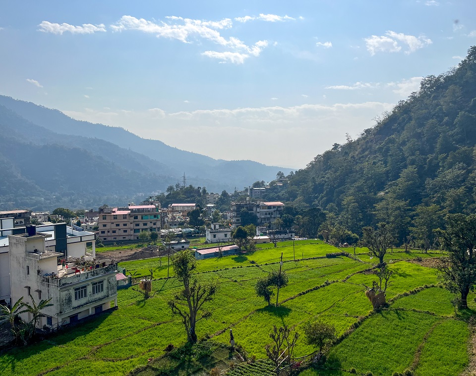 Yoga Hall 2 at Adi Yogpeeth yoga school in Rishikesh