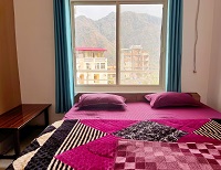 Private room at Adi Yogpeeth yoga school in Rishikesh